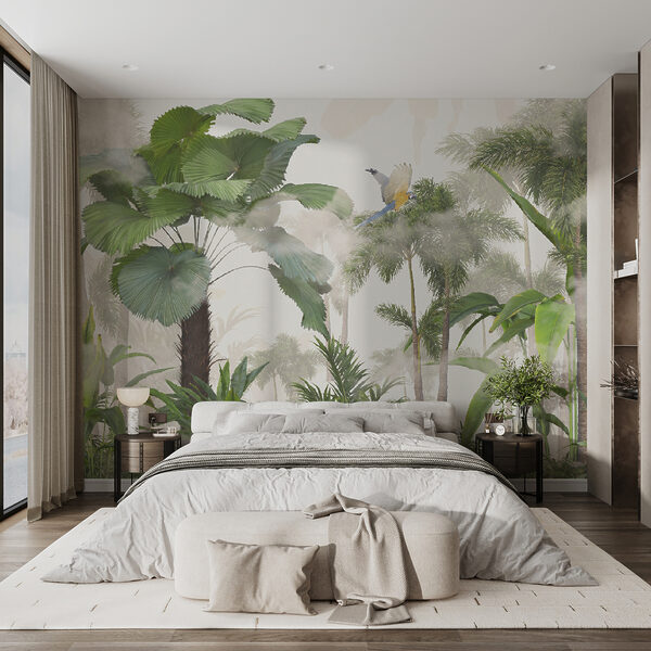 Group of trees and plants