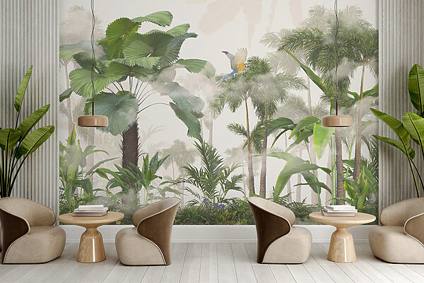 Group of trees and plants