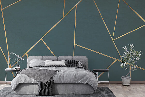Liniile abstracte teal se intersectează grațios Liniile abstracte teal se intersectează grațios