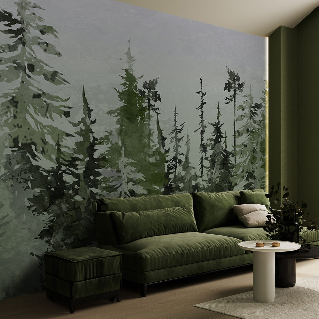 Group of trees in a forest