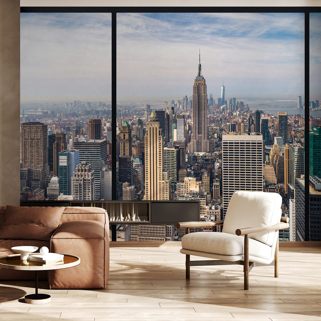 City with tall buildings