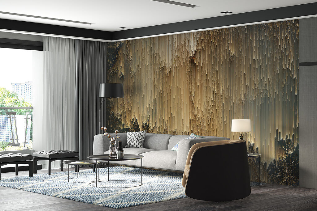 Abstract patterns in muted tones