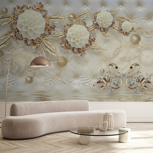 Design floral elegant pe textură luxoasă. Design floral elegant pe textură luxoasă.
