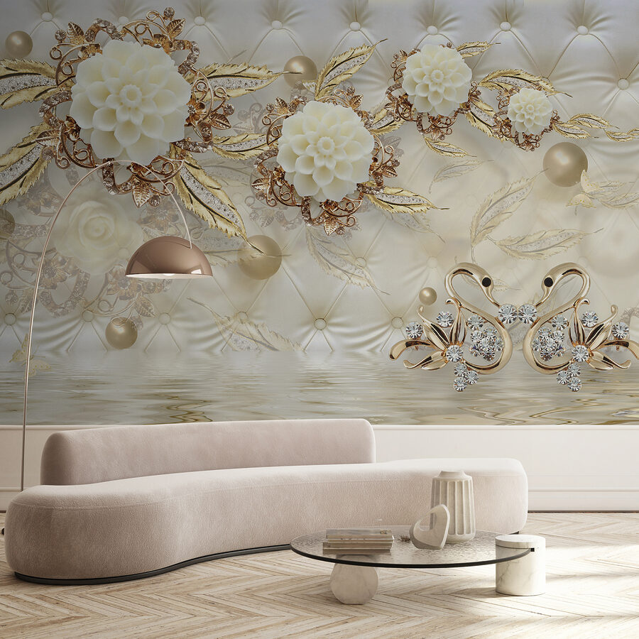 Design floral elegant pe textură luxoasă. Design floral elegant pe textură luxoasă.