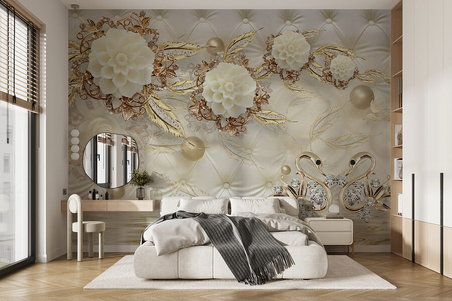 Design floral elegant pe textură luxoasă. Design floral elegant pe textură luxoasă.