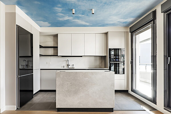 Blue sky with clouds