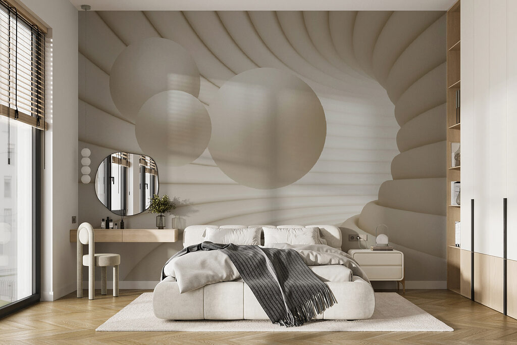 White circular object with balls