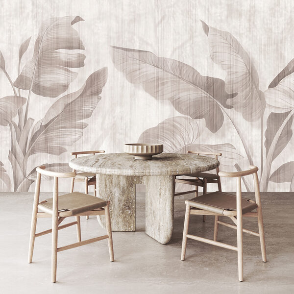 Design elegant cu frunze botanice în tonuri neutre. Design elegant cu frunze botanice în tonuri neutre.