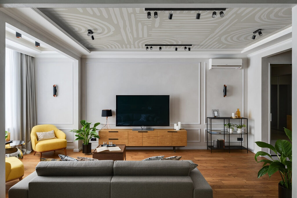 White and gray pattern
