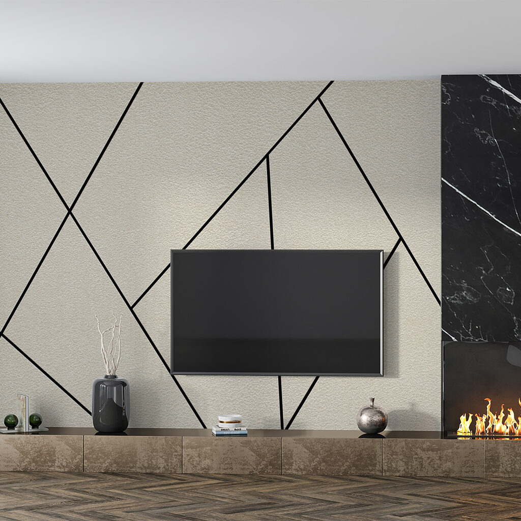 Geometric patterns on textured background