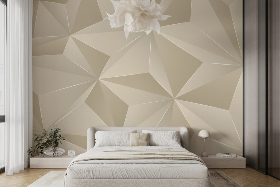 Model geometric elegant în tonuri moi