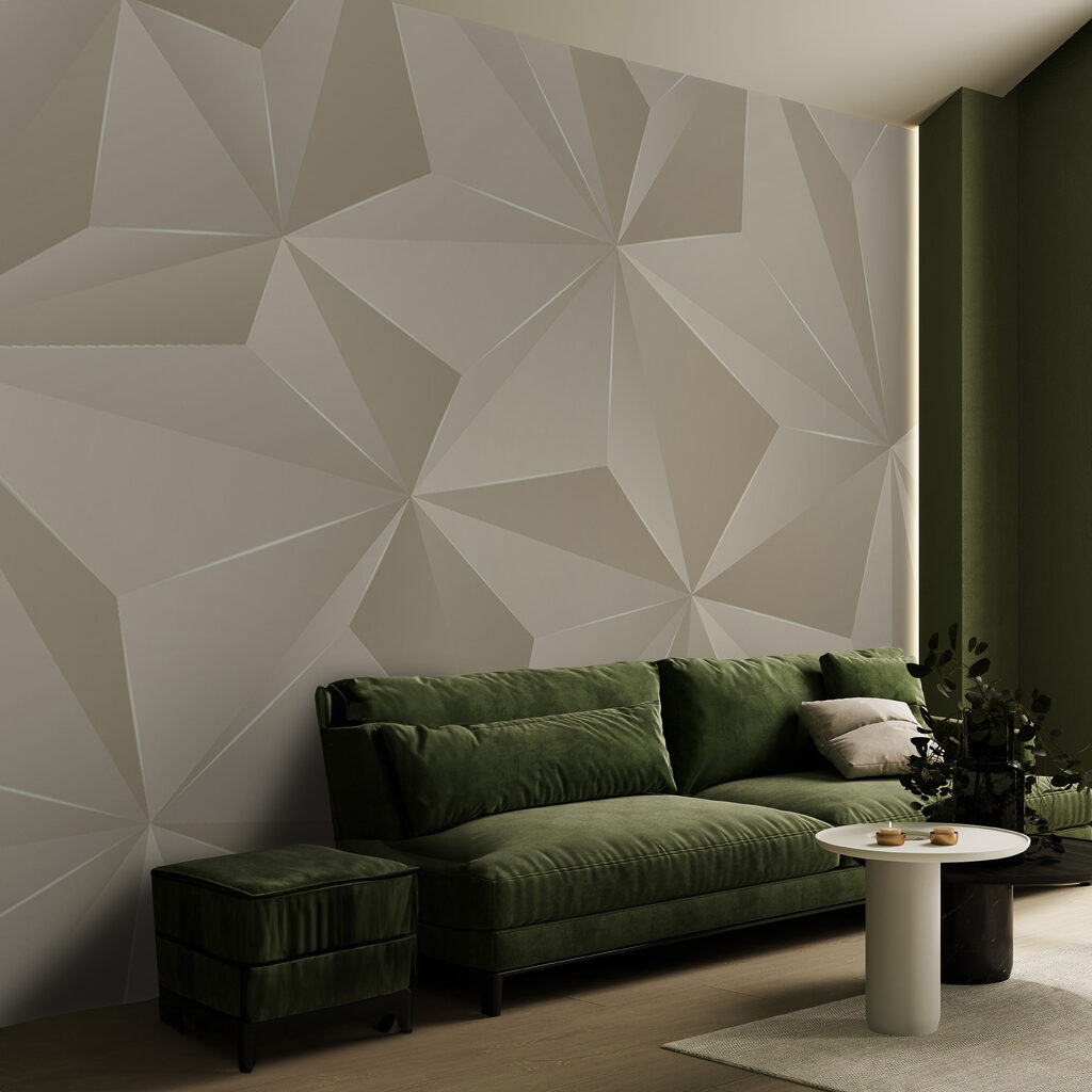 Elegant geometric pattern in soft tones