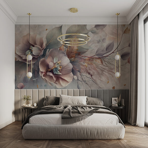 Pictura de flori și frunze u93930pib6ms 600x600 - Pictura de flori și frunze