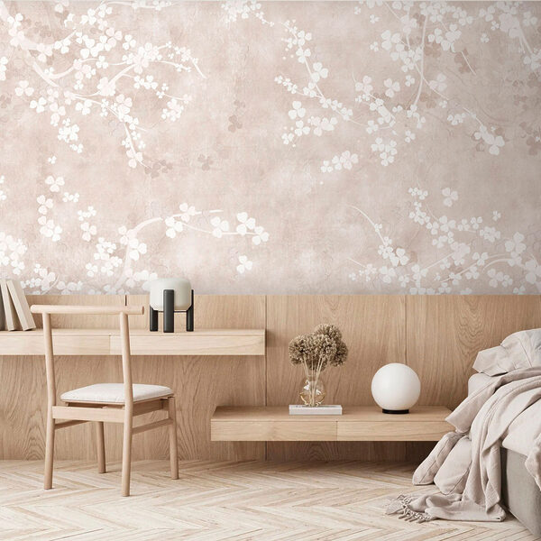 Flori albe pe un fundal bej u94458pib1ms 600x600 - Flori albe pe un fundal bej