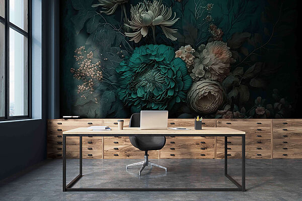 Compoziție florală elegantă cu nuanțe profunde. Compoziție florală elegantă cu nuanțe profunde.