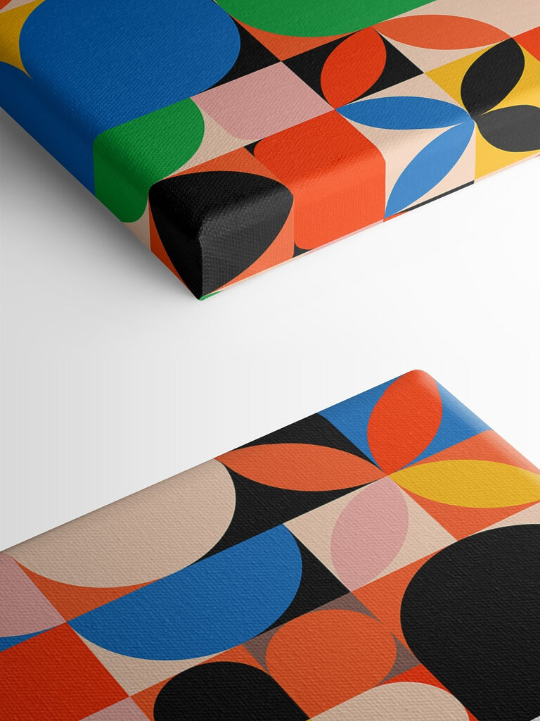 A colorful pattern with black text A colorful pattern with black text