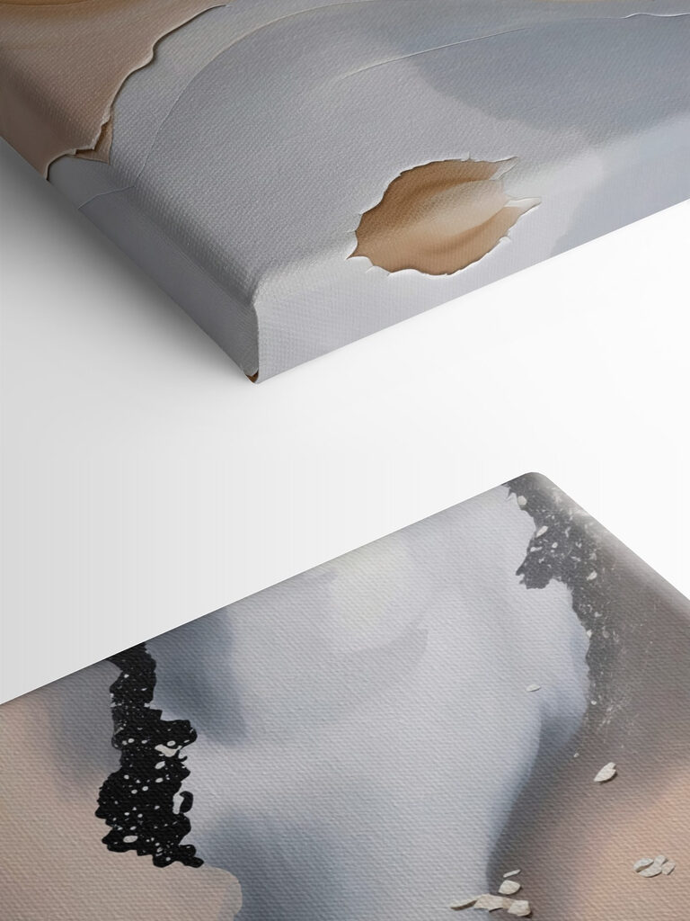 A close up of a painting A close up of a painting