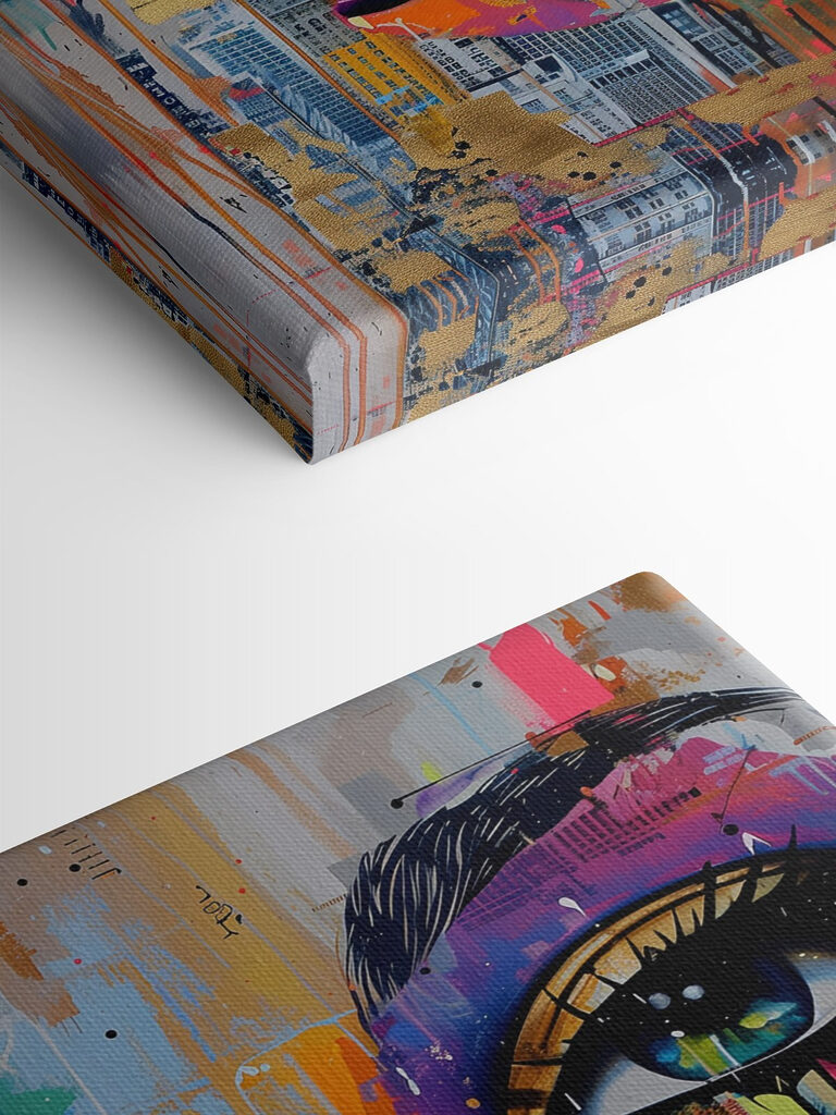 Painting of a woman's face