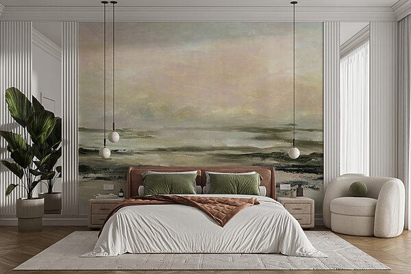 A painting of a landscape