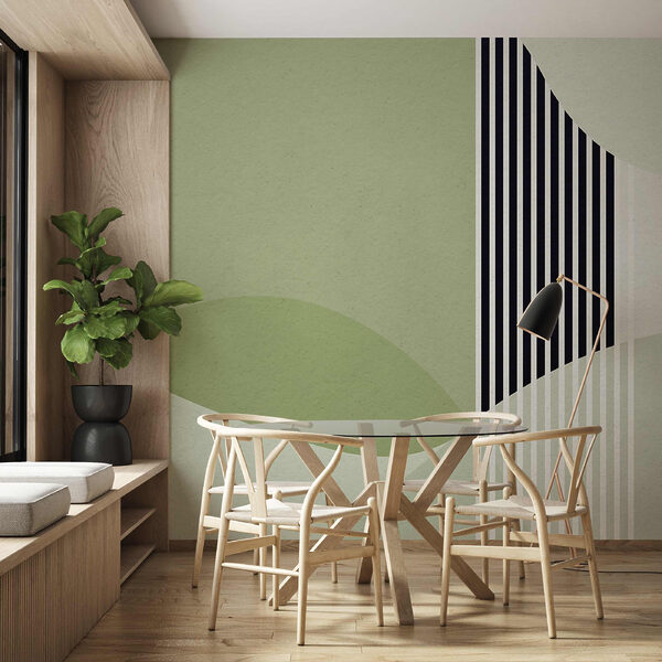 Un desen geometric verde și negru Un desen geometric verde și negru