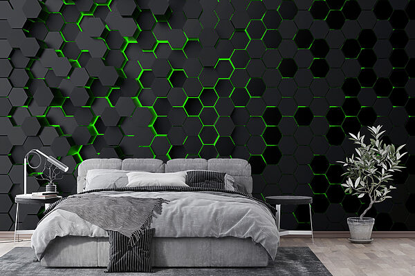 Un hexagoane negru cu lumini verzi u93618v1pib6mr 600x400 - Un hexagoane negru cu lumini verzi