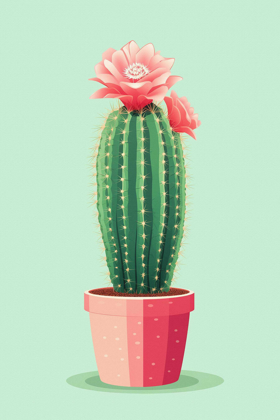 Cactus cu o floare în el