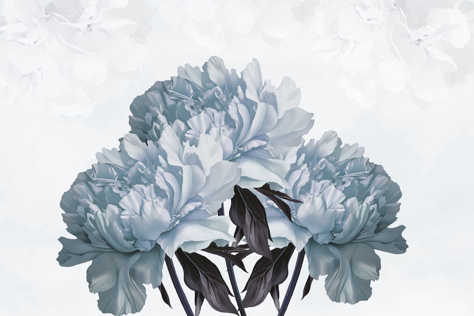 Elegant blooms in soft hues