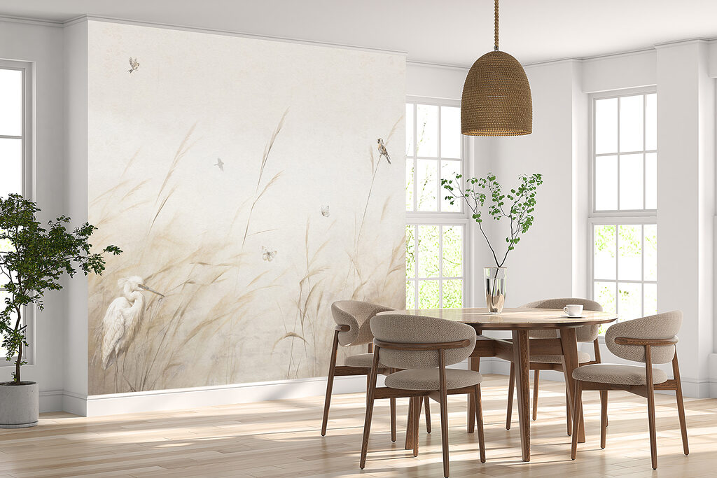 A bird in a field of grass