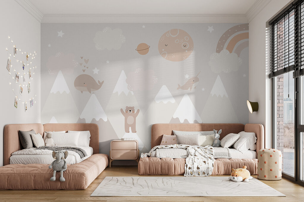 O pictură murală a unui peisaj de desene animate u99206pir16mr 1024x683 - O pictură murală a unui peisaj de desene animate