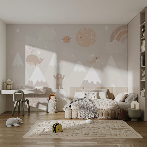 O pictură murală a unui peisaj de desene animate u99206pir2ms 600x600 - O pictură murală a unui peisaj de desene animate