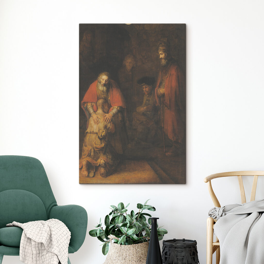 A painting of a group of people A painting of a group of people