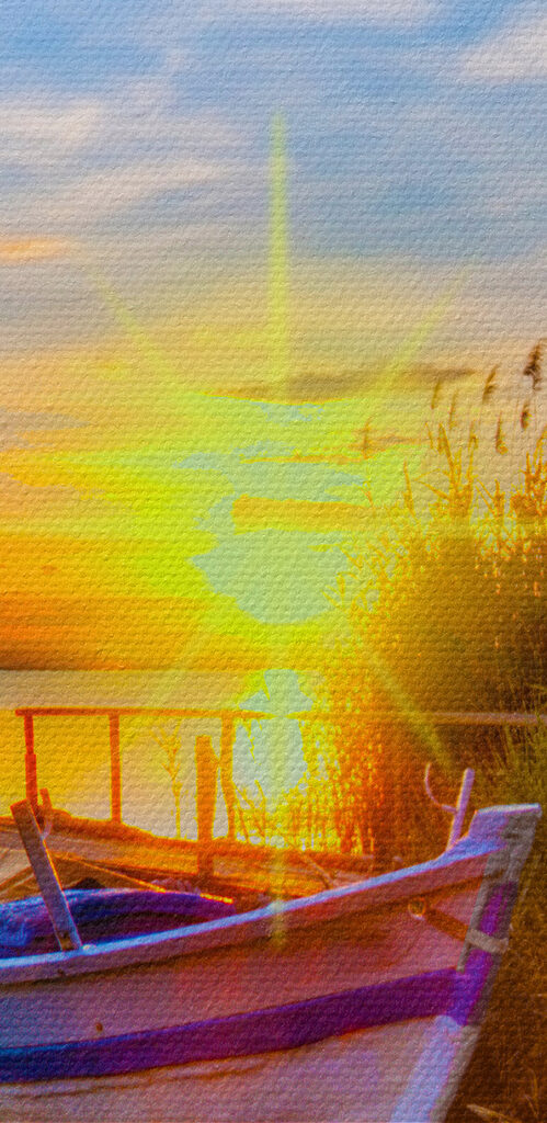 A boat on the water