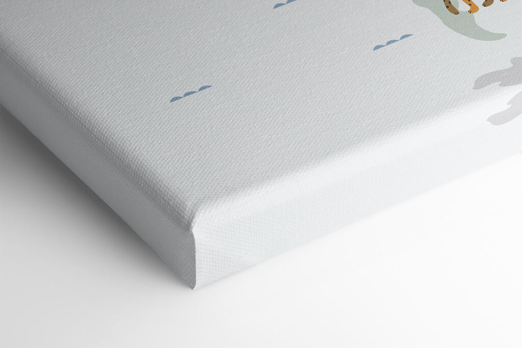 A map of the world with animals