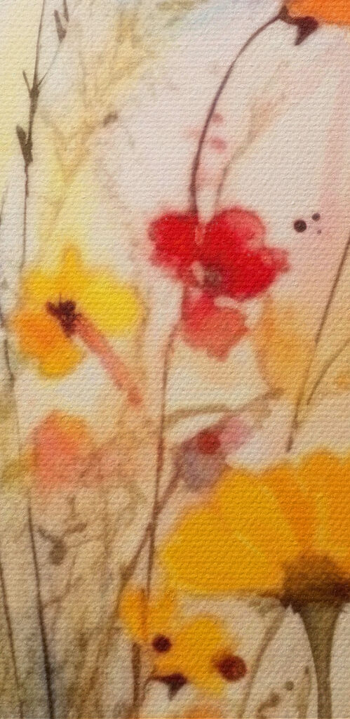 A watercolor painting of flowers