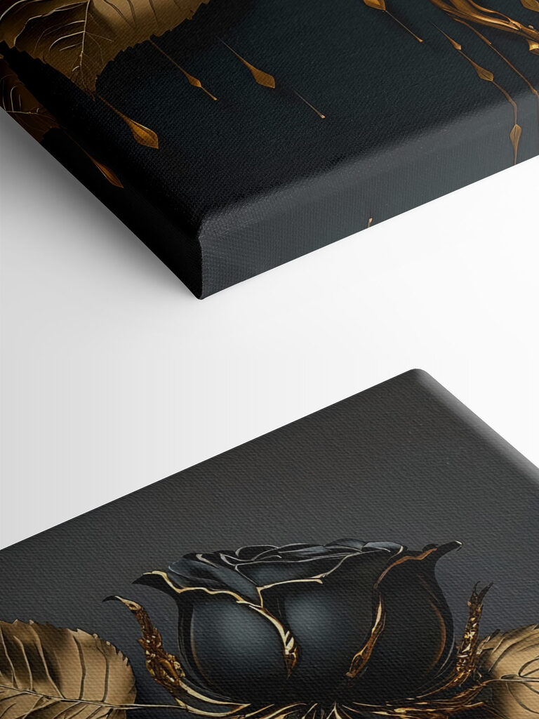 Elegant Midnight Roses in Bloom