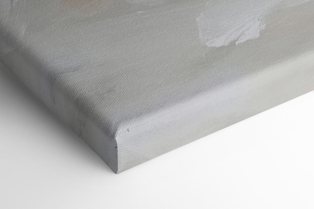 A white and grey abstract art