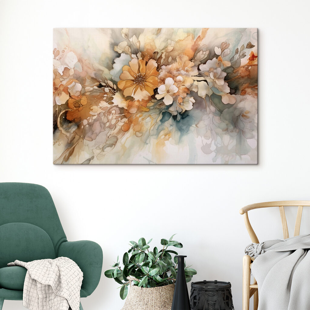 A painting of flowers