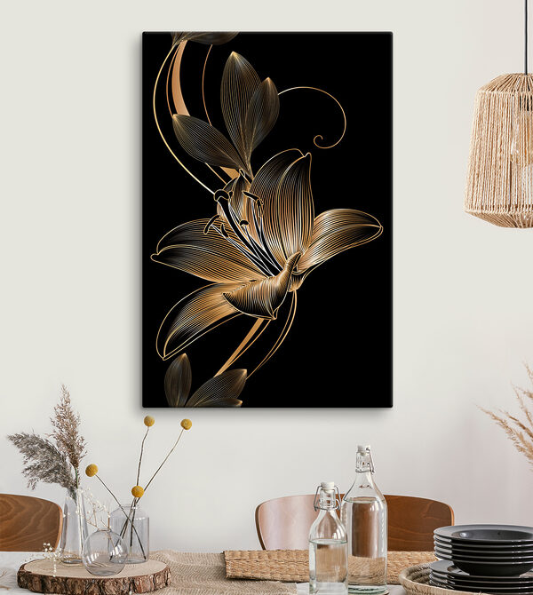 Artă florală elegantă în negru și chihlimbar s34437piq24ms 600x670 - Artă florală elegantă în negru și chihlimbar