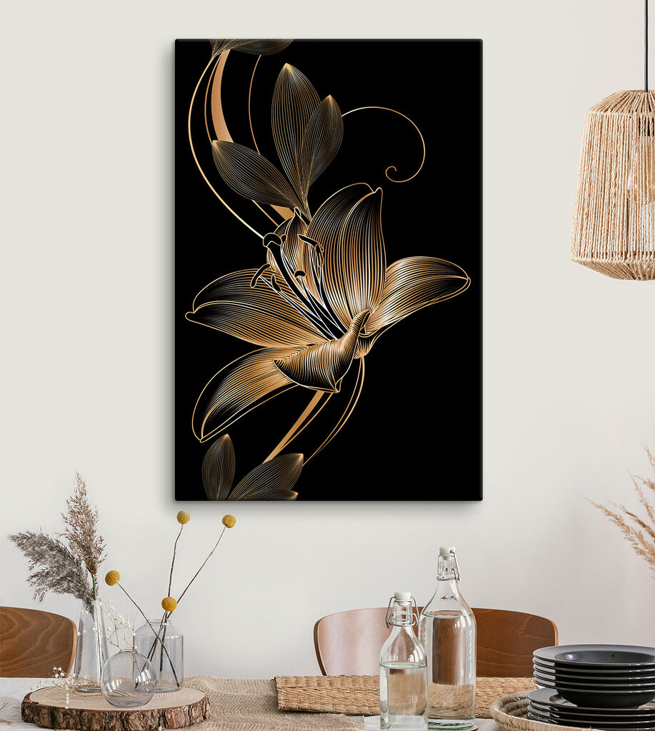 s34437piq24ms 917x1024 - Artă florală elegantă în negru și chihlimbar