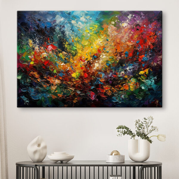 O pictură colorată de multe culori O pictură colorată de multe culori