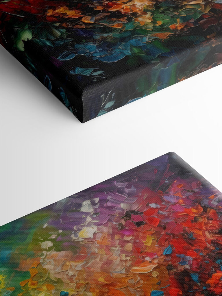 A colorful painting of many colors A colorful painting of many colors