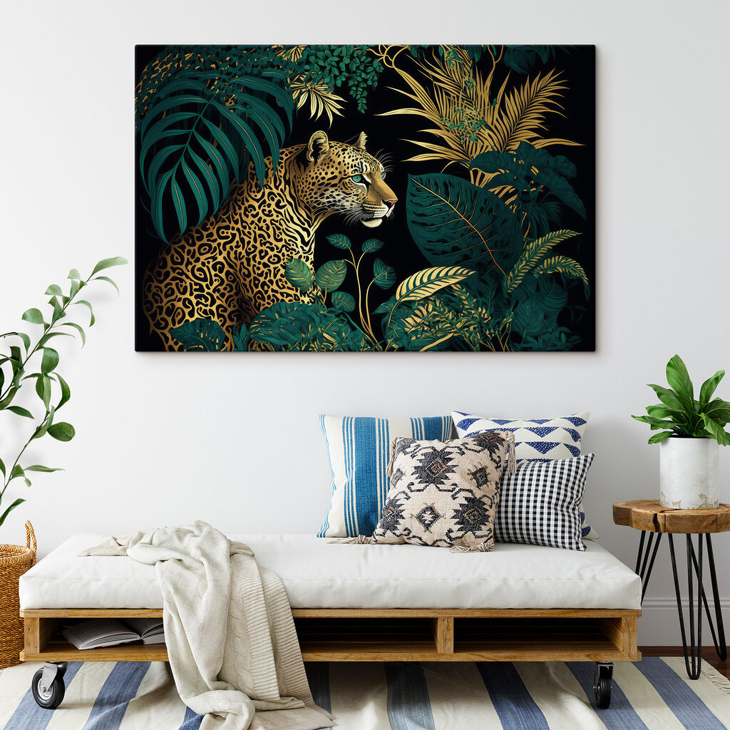 A leopard in the jungle A leopard in the jungle