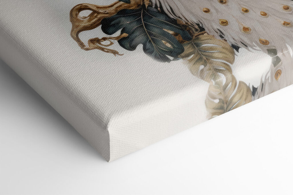 Elegant peacocks amidst serene floral beauty