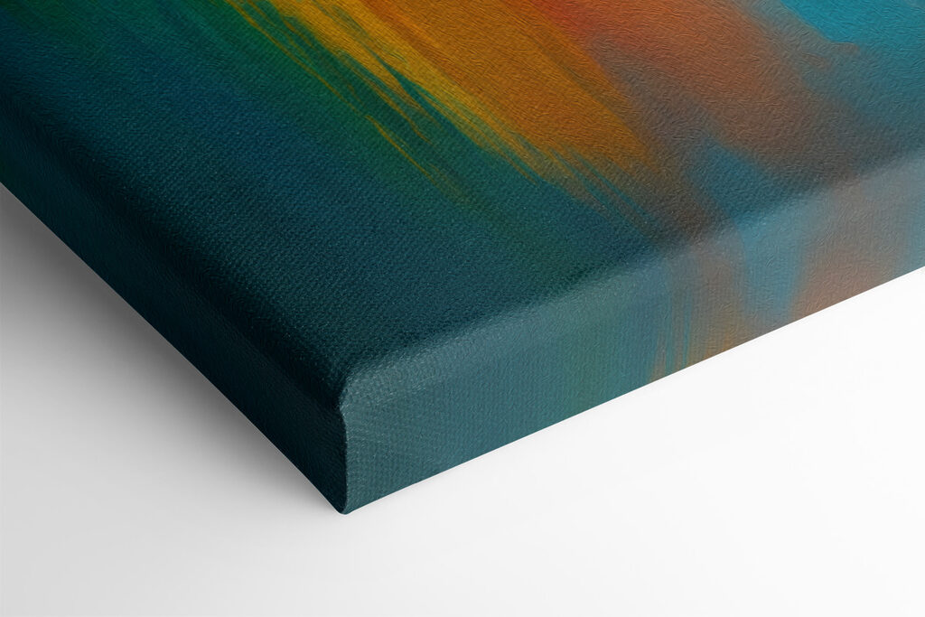 A colorful eye with many colors