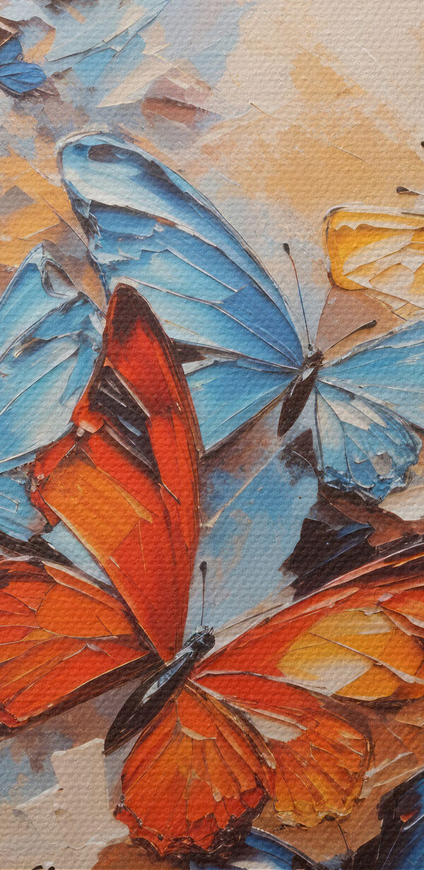 O pictură de fluturi O pictură de fluturi