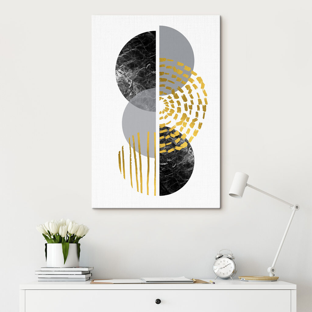 Abstract marble and metallic textures