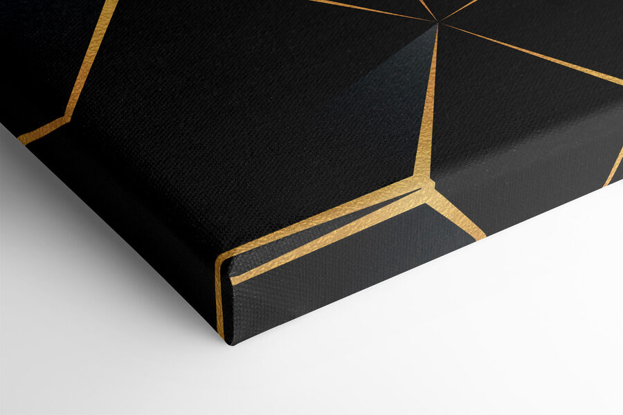 Design geometric negru elegant cu accente