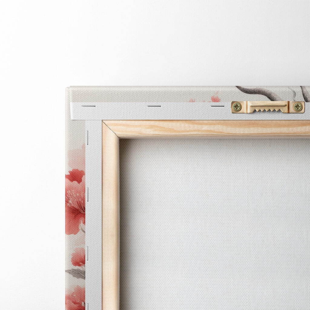 A dragon with pink flowers A dragon with pink flowers