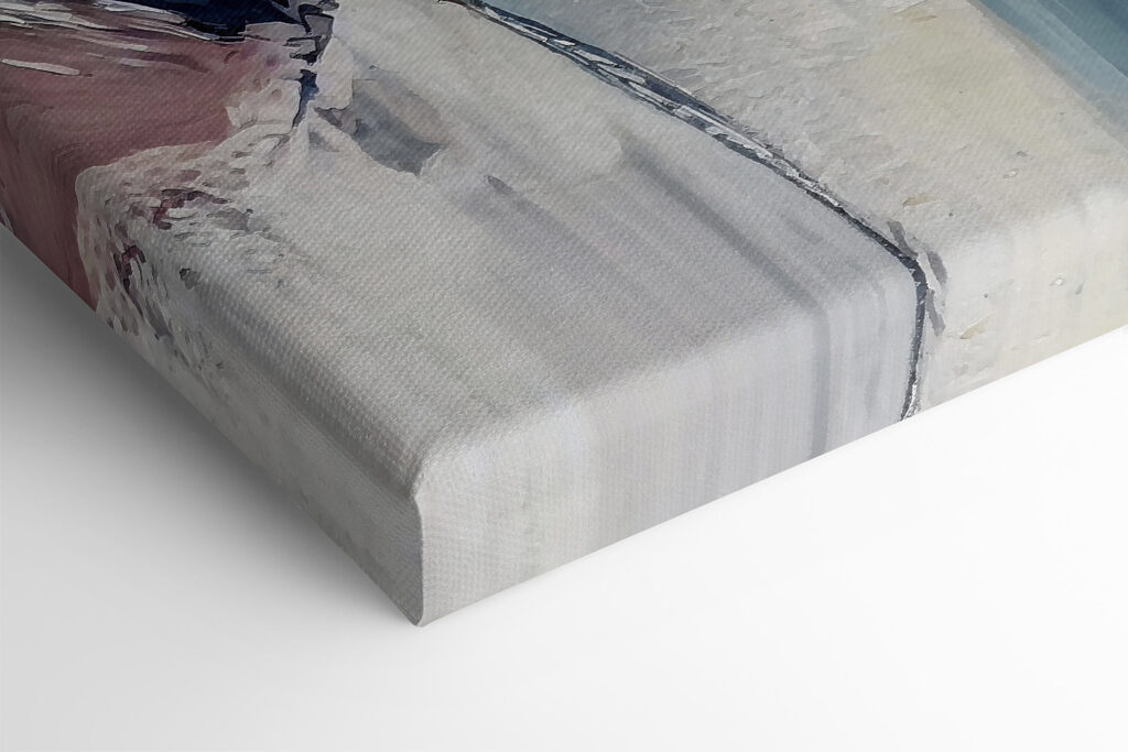 A painting of flowers on a white surface A painting of flowers on a white surface