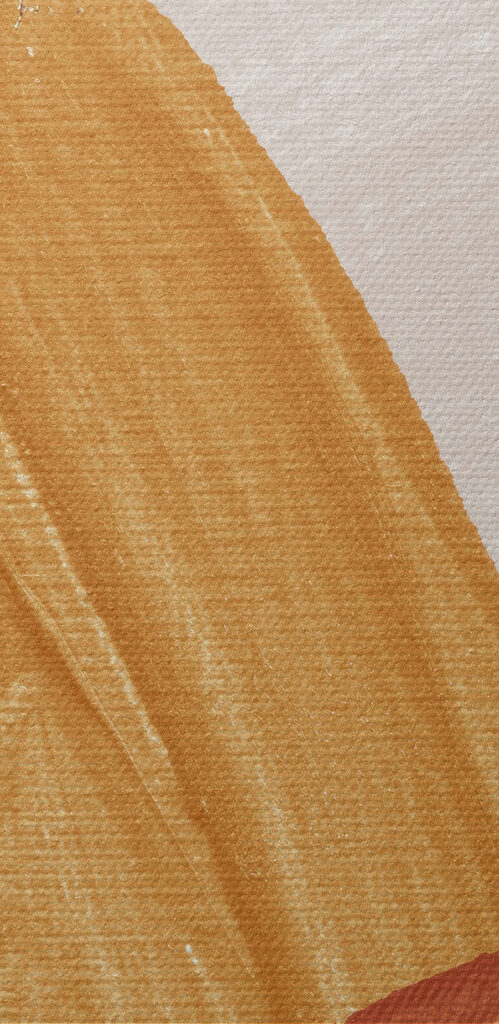 A close up of a painting